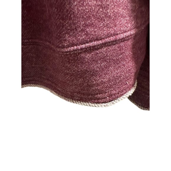 π 2/$20 πRock Republic Maroon Distressed Sweatshirt, Silver Button Accent sz X - Picture 6 of 9